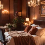 Une chambre romantique s&rsquo;installe dans une demeure séculaire de 300 ans, offrant une escapade passionnée près de Caen