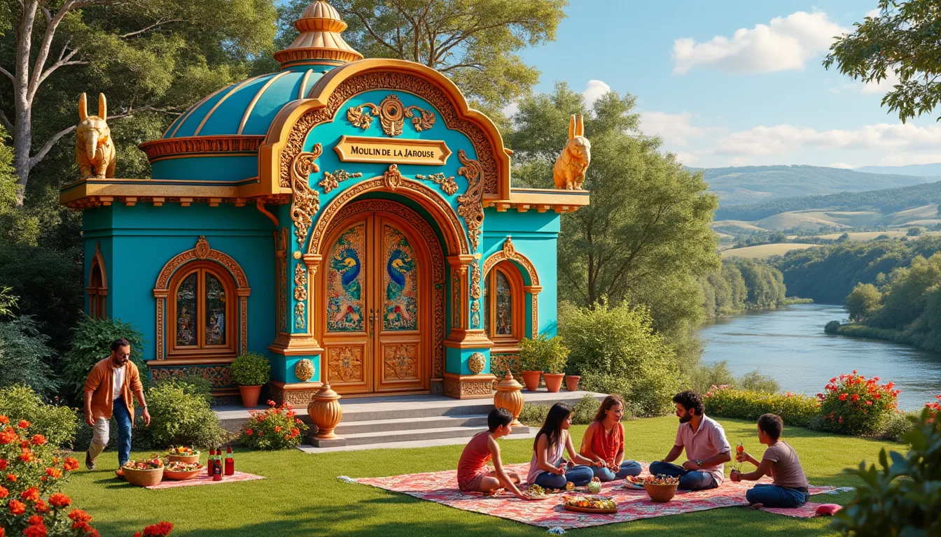 découvrez le moulin de la jarousse, la cabane bollywood qui transformera vos week-ends à bordeaux en une expérience unique et immersive. profitez d’un cadre enchanteur alliant nature et ambiance festive.
