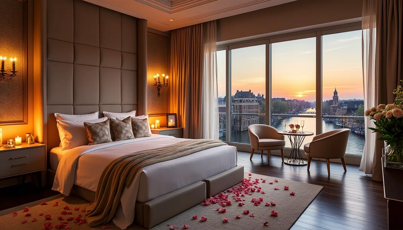plongez dans l'univers enchanteur de la romance suite & spa 295 à amsterdam. découvrez comment cet havre de paix redéfinit l'amour et la complicité grâce à ses prestations luxueuses, son ambiance intime et ses soins relaxants, pour une expérience romantique inoubliable.