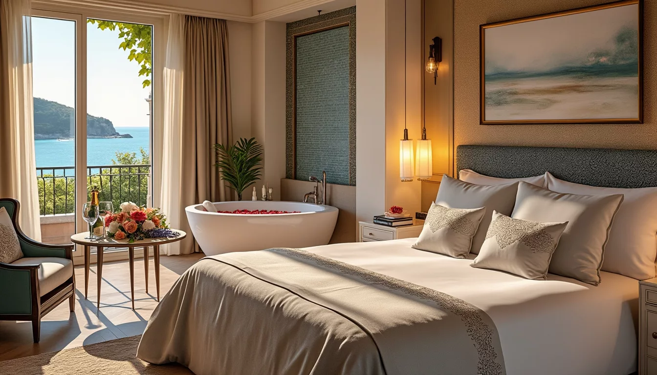 plongez dans l'univers enchanteur de la romance suite & spa 294 à nice, un havre de paix et d'amour. découvrez les raisons pour lesquelles cet endroit intime est le secret le mieux gardé des amoureux en quête de moments inoubliables.