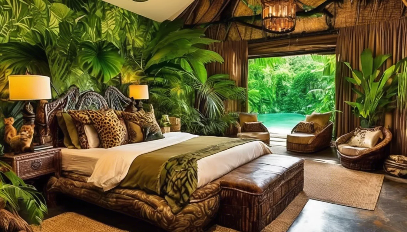 découvrez loveroom jungle love 128, un véritable havre de romantisme situé au cœur de barcelone. plongez dans une ambiance exotique et intime, idéale pour une escapade amoureuse inoubliable. profitez d'un décor inspirant et d'un service exceptionnel, le tout dans l'une des villes les plus romantique d'europe.
