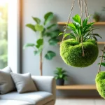 Initiez-vous au kokedama pour décorer votre intérieur avec des jardins suspendus