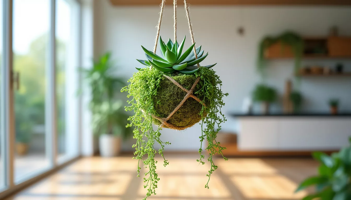 découvrez l'art du kokedama et transformez votre intérieur en un havre de verdure avec des jardins suspendus. apprenez les techniques pour créer ces incroyables compositions végétales et apportez une touche de nature à votre décoration.