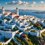 Le charme envoûtant du château de la belle au bois dormant à Santorin