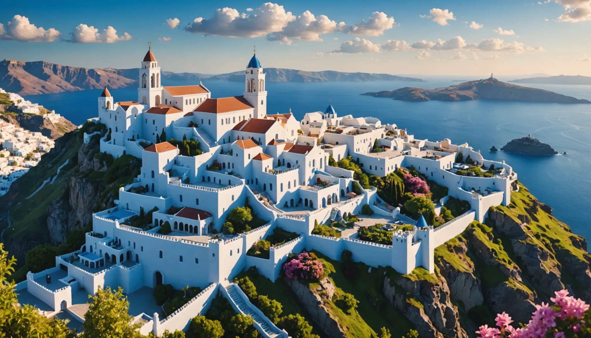découvrez le charme envoûtant du château de la belle au bois dormant à santorin, une destination magique où l'architecture féérique rencontre des paysages époustouflants. explorez ce lieu mystique et laissez-vous séduire par sa beauté intemporelle.