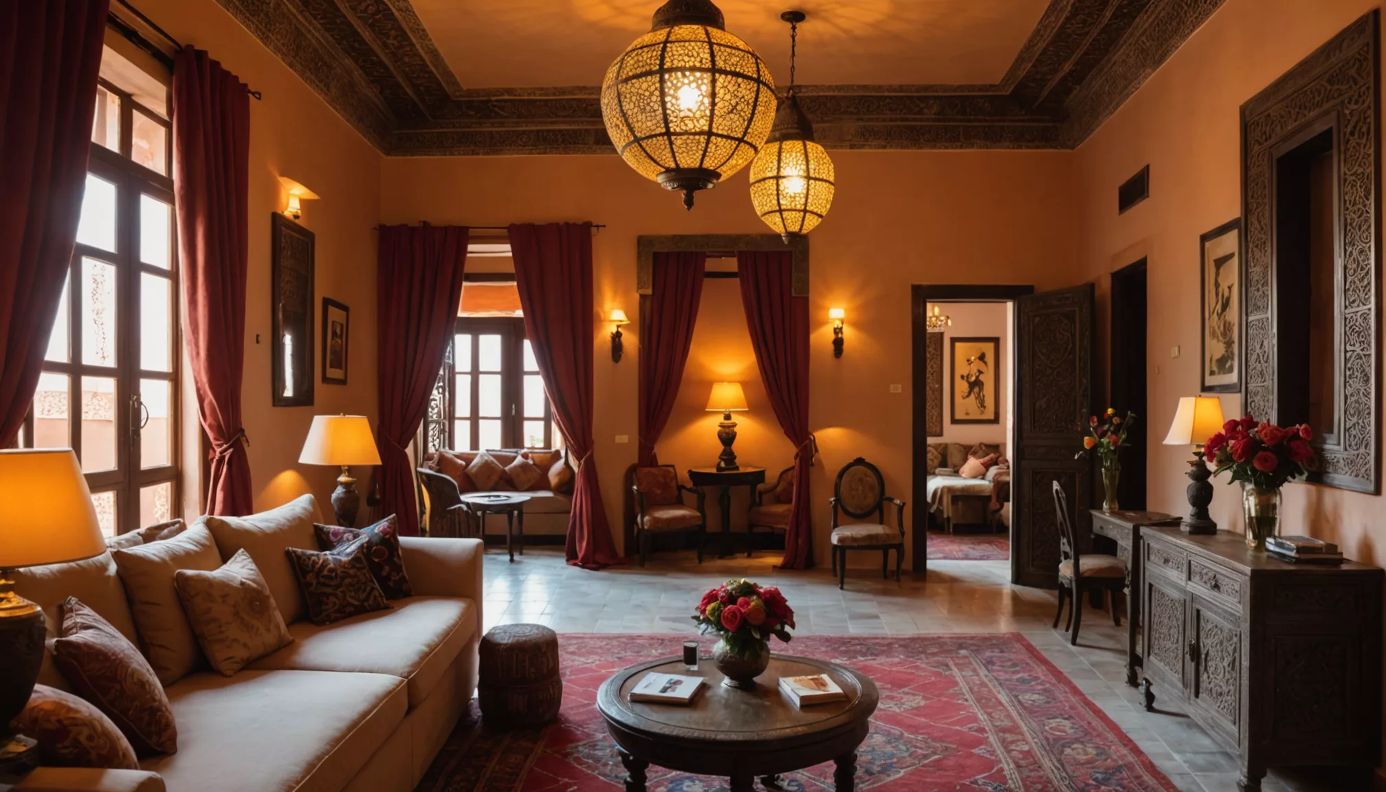 découvrez le secret enchanteur de la romance dans la suite 217 à marrakech, où chaque recoin évoque l'élégance et la passion. plongez dans une expérience inoubliable, entre luxe et intimité, pour raviver l'étincelle de l'amour dans un cadre magique.