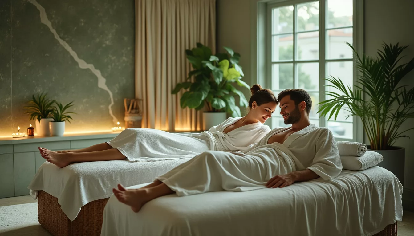 plongez dans l'atmosphère intime du spa 470 à lisbonne et vivez une escapade romantique inoubliable. détente, bien-être et complicité vous attendent dans ce lieu d’exception, idéal pour raviver la flamme à deux.