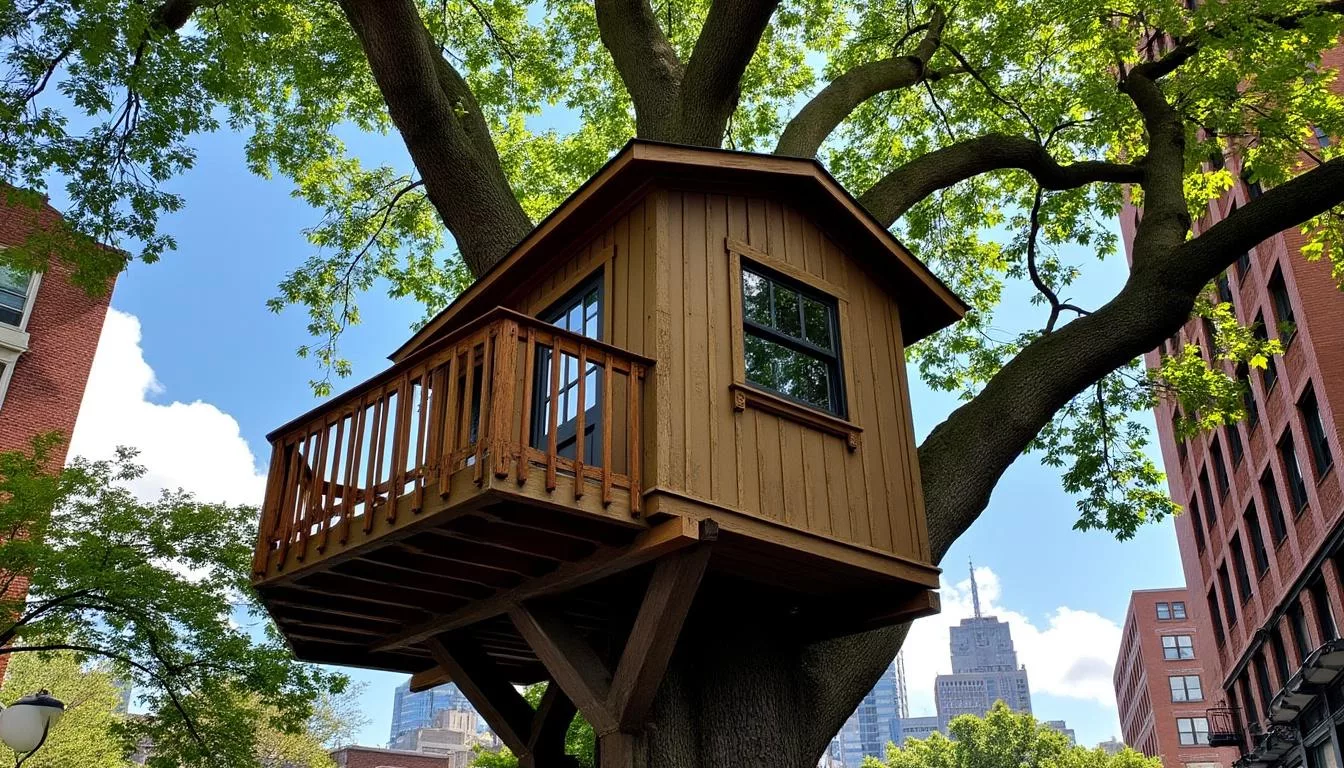 plongez dans l'univers unique de là-haut cabanes perchées 482 à new york : un refuge secret, apprécié des aventuriers en quête de nature, d'insolite et d'expériences inoubliables au cœur de la ville.