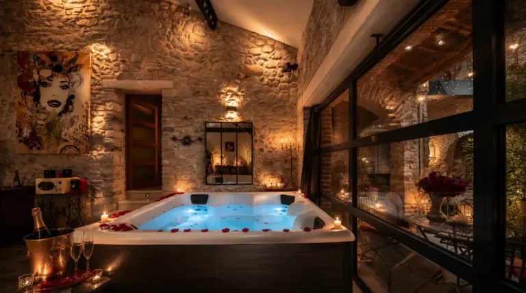 Demeure de la Baronne, love room à Vézénobres